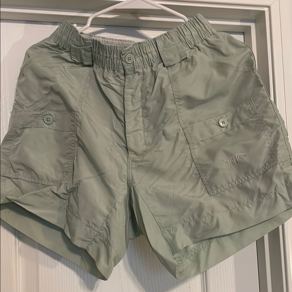 Light Green Cargo Shorts